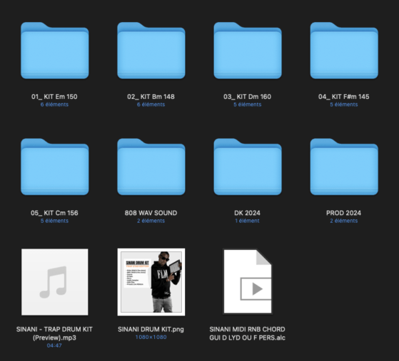SINANI DRUM KIT DOSSIERS